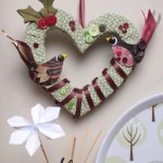 Thrift Design| Spring Wreath| Recycled Plastic|30 x20cm| Lucy Wray