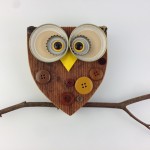 Thrift Design| Upcycled Owl| Church timbers & buttons| 25 x 15cm| £25|Lucy Wray