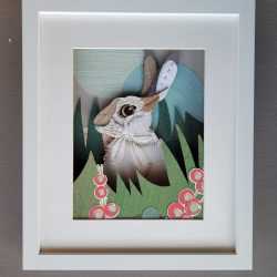 White Rabbit | Original Mixed Media Art | Fairytale Vibe