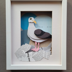 Seaside Sea Gull | Original Mixed Media Art