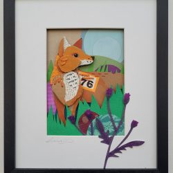 Field Fox | Original 3D Framed Mixed Media Art